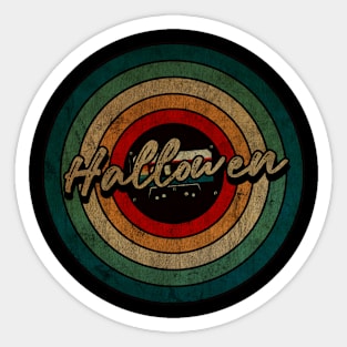 Hallowen -  Vintage Circle kaset Sticker